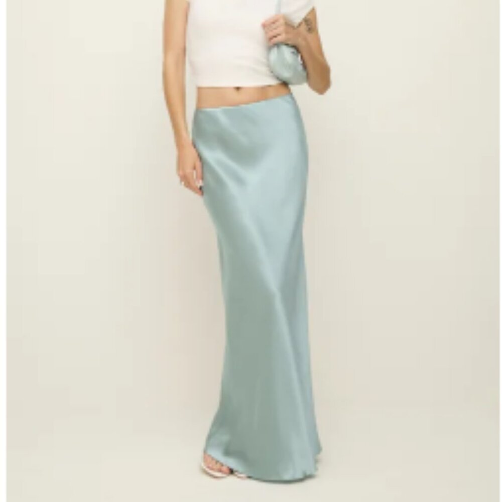 Reformation Lakisha Skirt Blue - Size 10